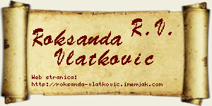 Roksanda Vlatković vizit kartica